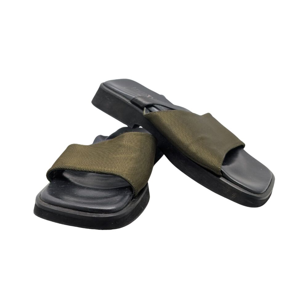 Aquatalia by Marvin K Olive Platform Slides Size 7.5